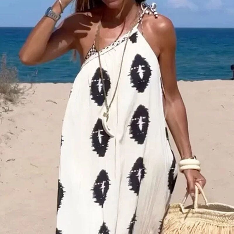 REENA - ONE SHOULDER FLOWY MAXI DRESS