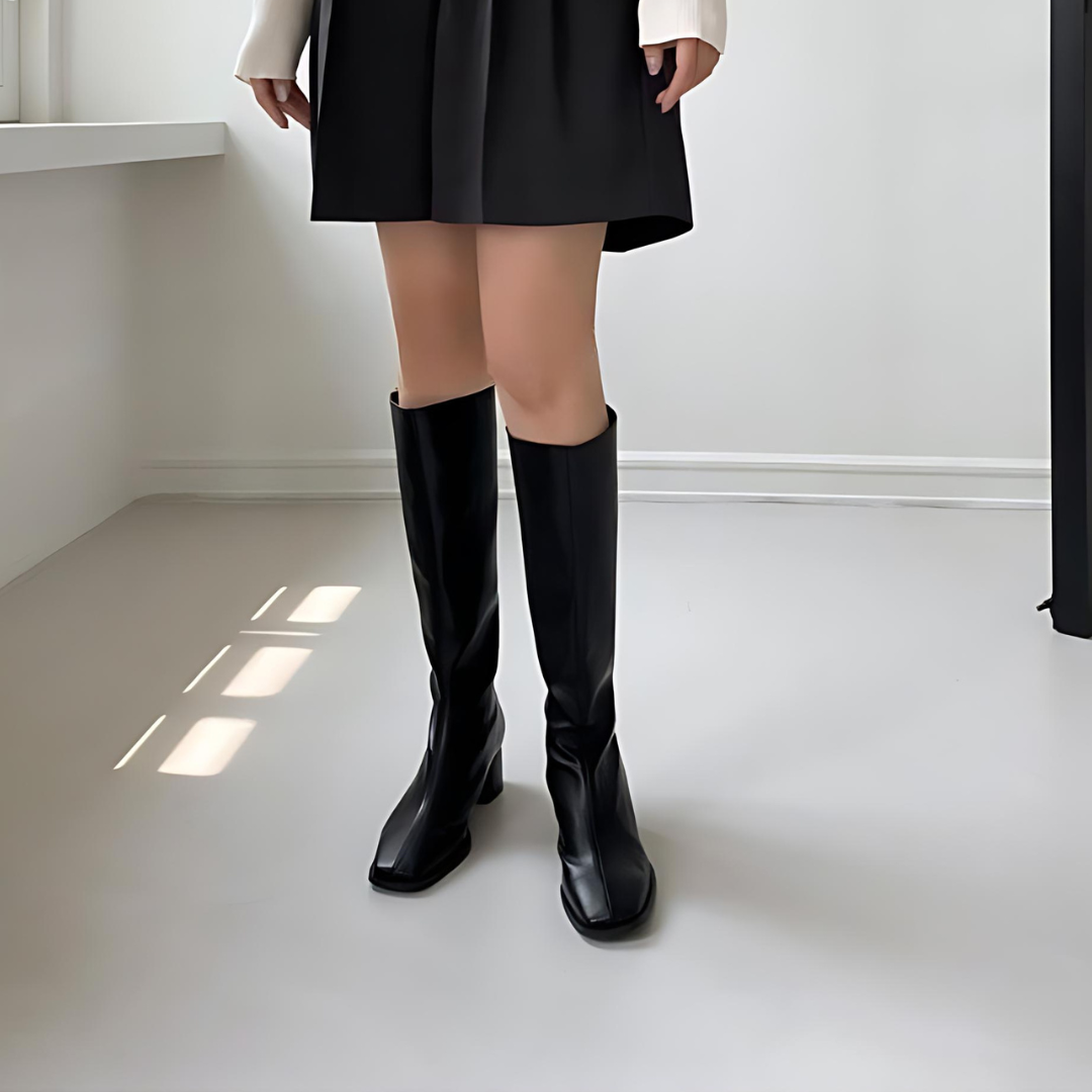 MYA - HIGH WAISTED KNEE LENGTH LADY BOOTS