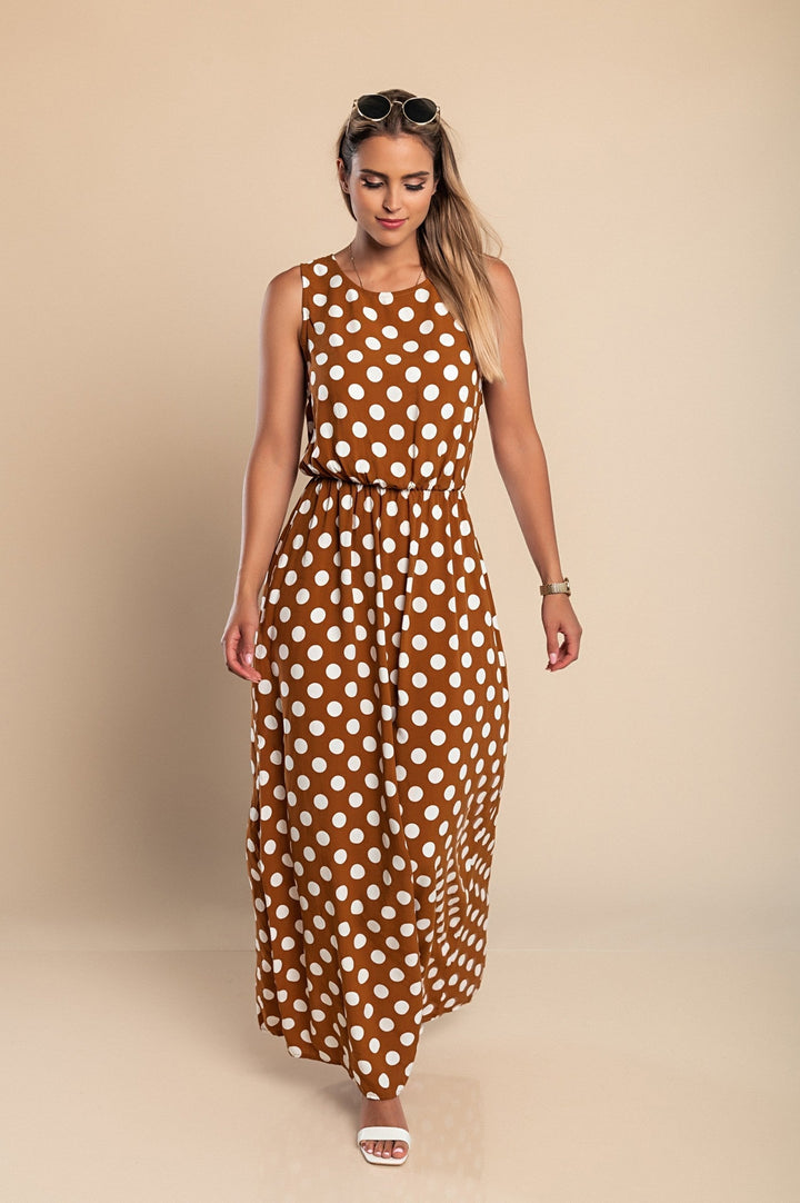 Amber | Long Dot Dress