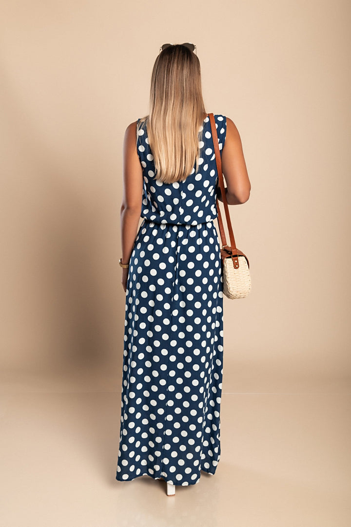 Amber | Long Dot Dress