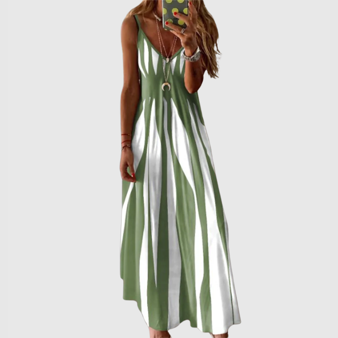 JARIE - ARTISANAL CLAY DESIGN LONG DRESS