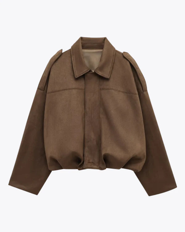 ADA - FAUX SUEDE  BOMBER JACKET