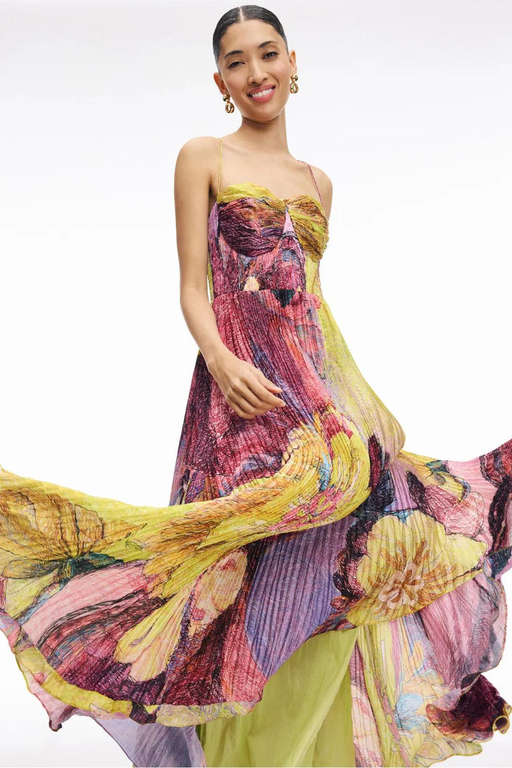 CHIQUI - MULTI-TONE ISLAND MAXI DRESS