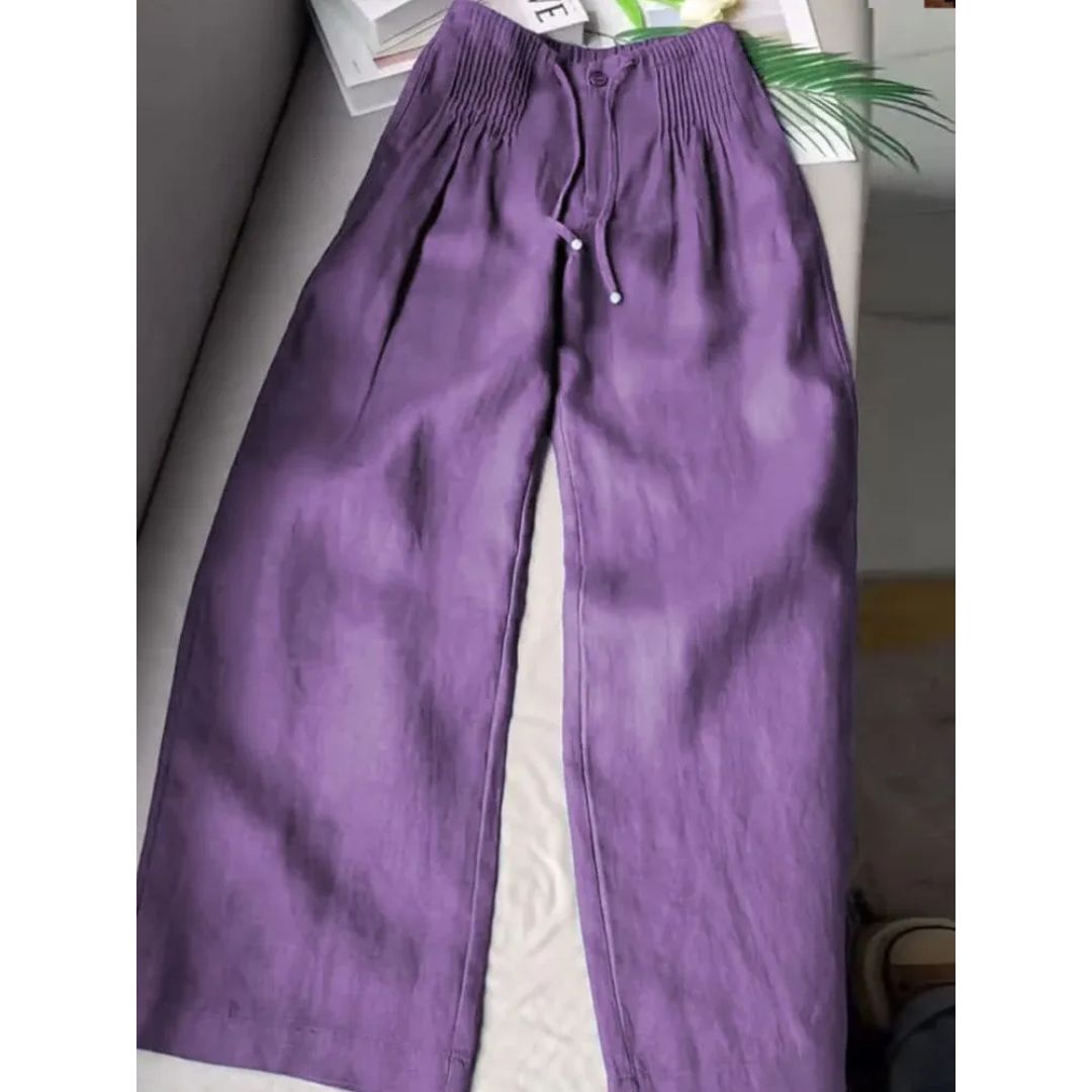 JULES - PLEATED WIDE  LEG TROUSERS