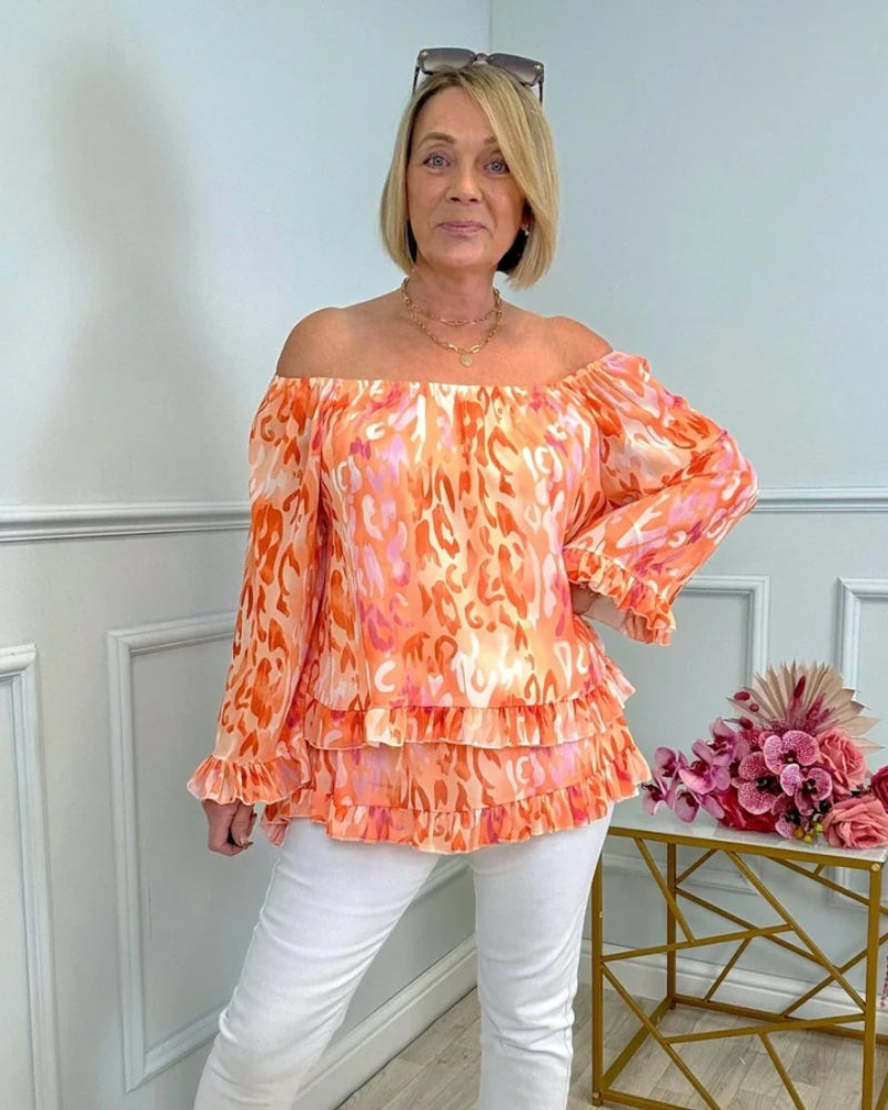 BRITNEY - CASUAL LUXE GLAM BLOUSE