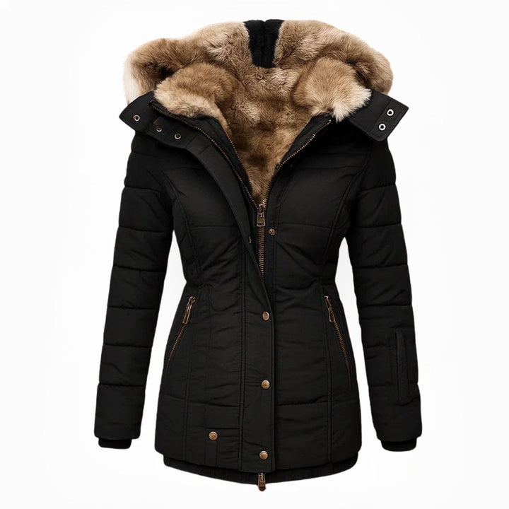 Barbra | Fur Lined Hooded Winter Coat
