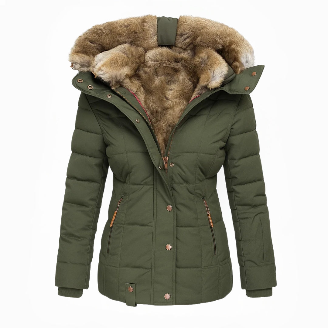 Barbra | Fur Lined Hooded Winter Coat