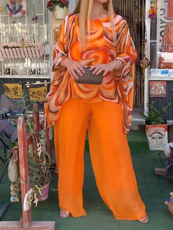 SERINDA - COLOR SPLASH CHIFFON ENSEMBLE