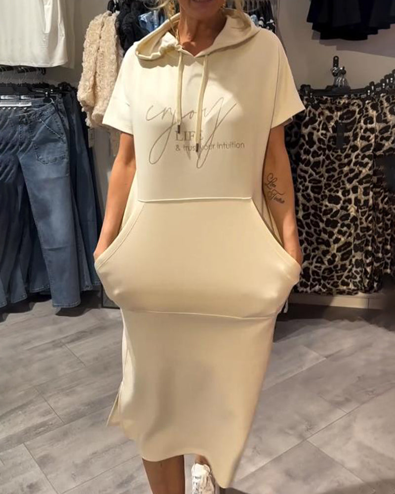 NELU - HOODED EVENING DRESS