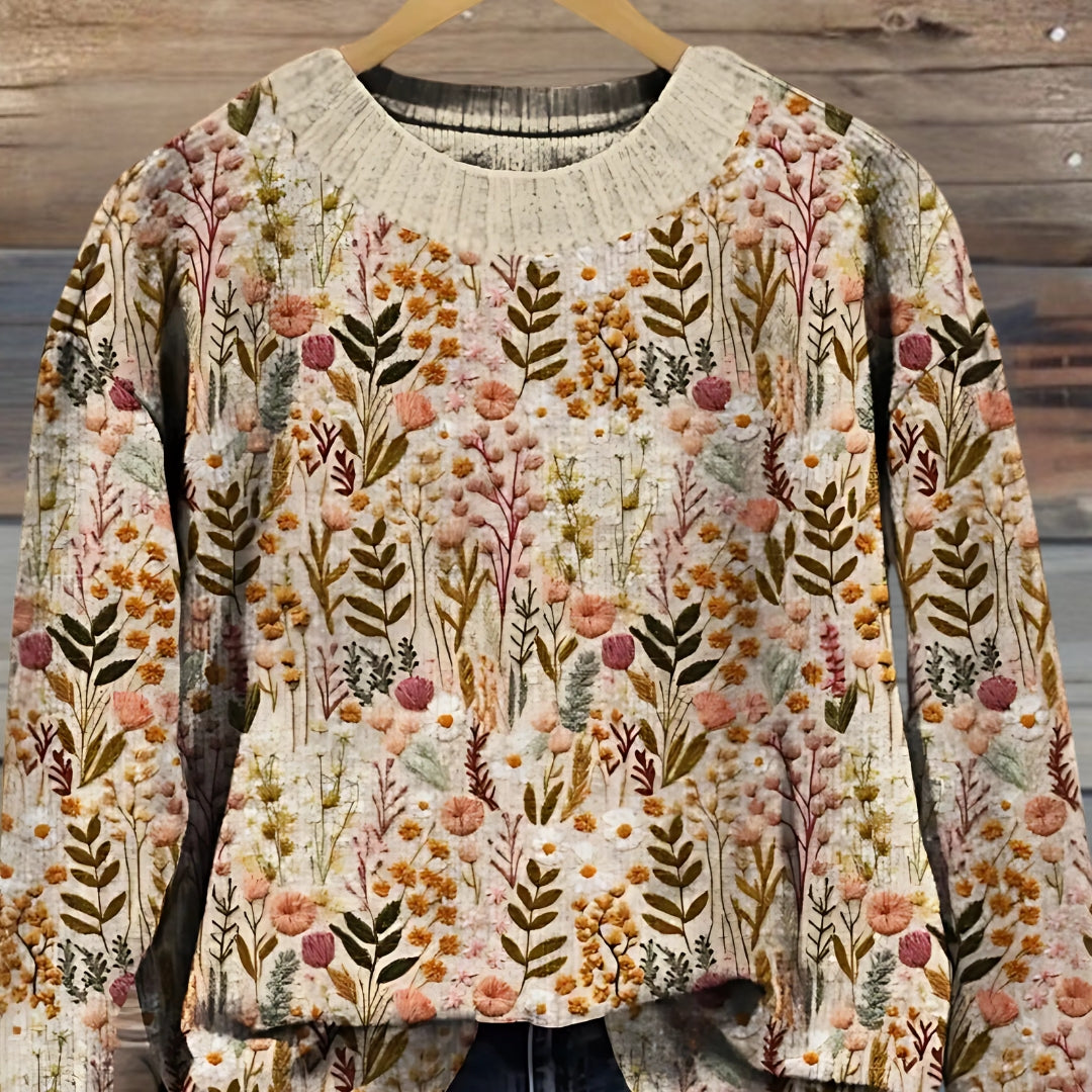 Nova | Comfortable Floral Sweater
