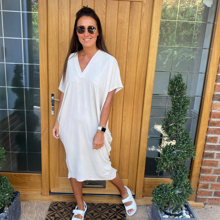 TANYA - V-NECK MAXI DRESS