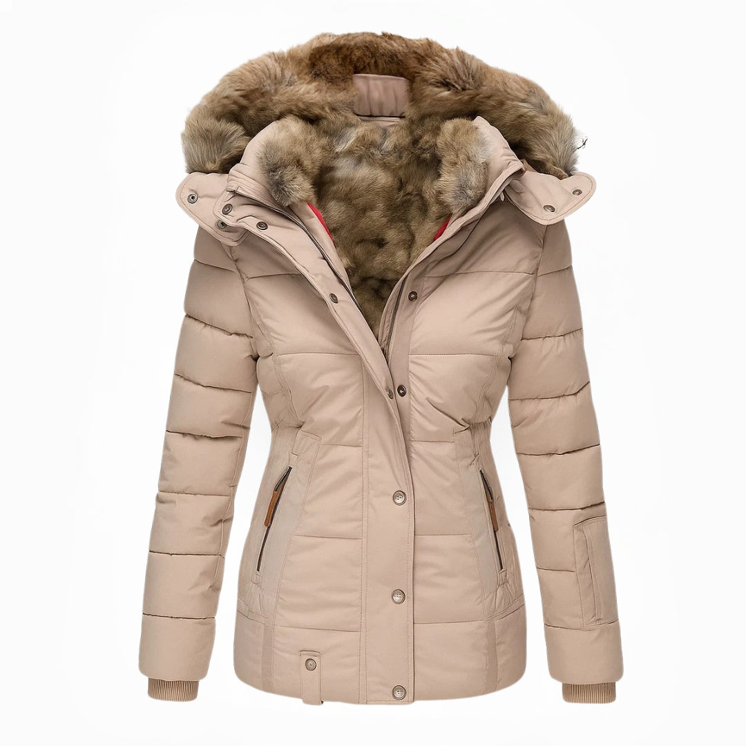 Barbra | Fur Lined Hooded Winter Coat
