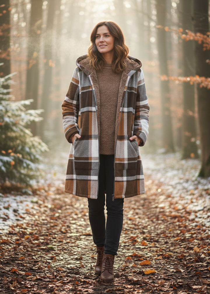 Derbyshire Check Coat