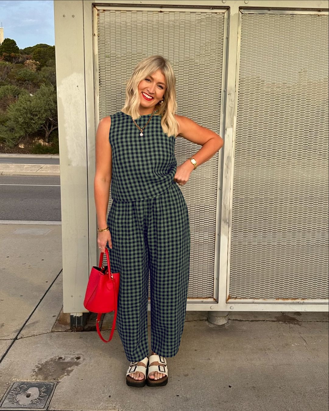 JESHA - CLASSIC CHARM PLAID SET