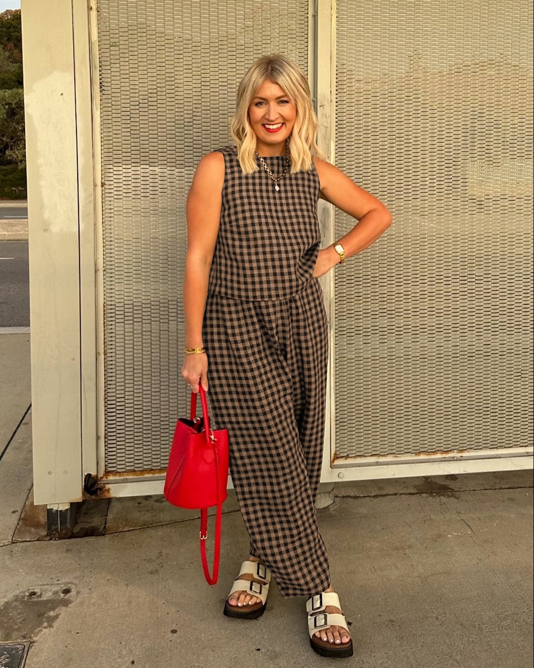 JESHA - CLASSIC CHARM PLAID SET