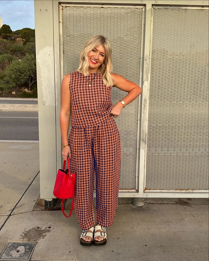 JESHA - CLASSIC CHARM PLAID SET