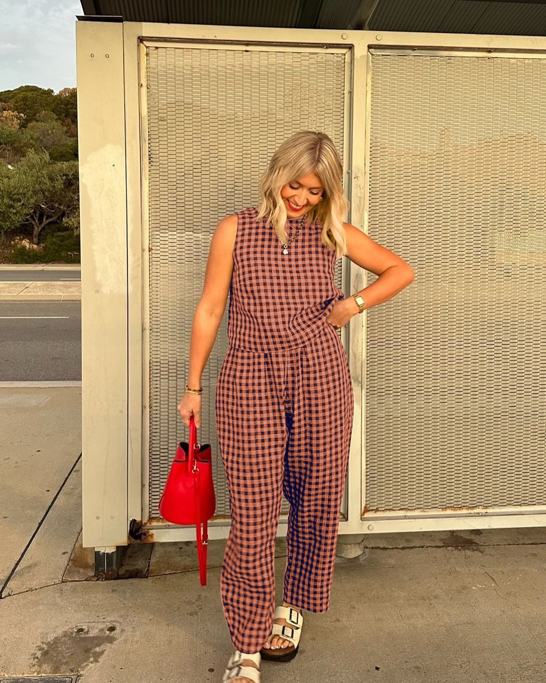 JESHA - CLASSIC CHARM PLAID SET