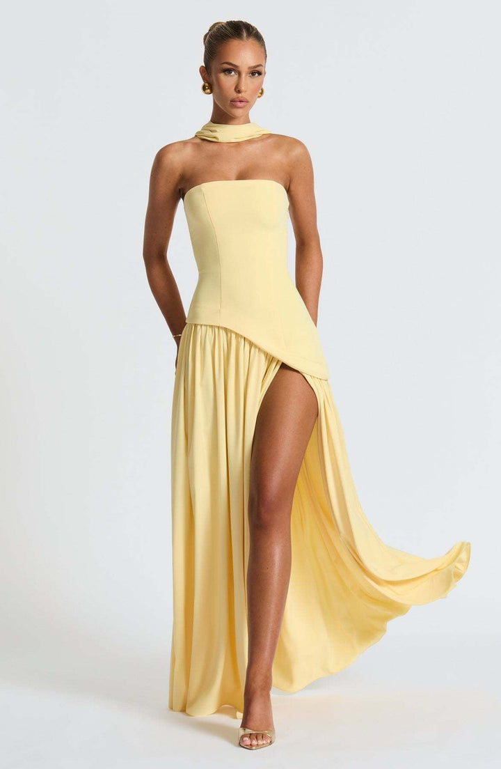 SUNSET ELEGANCE GOLDEN HOUR DRESS