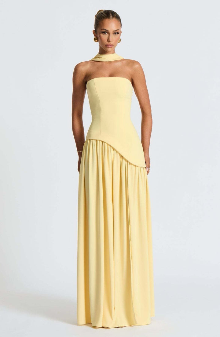 SUNSET ELEGANCE GOLDEN HOUR DRESS