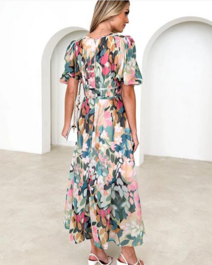 JASHMINE - FLORAL MID LENGTH DRESS