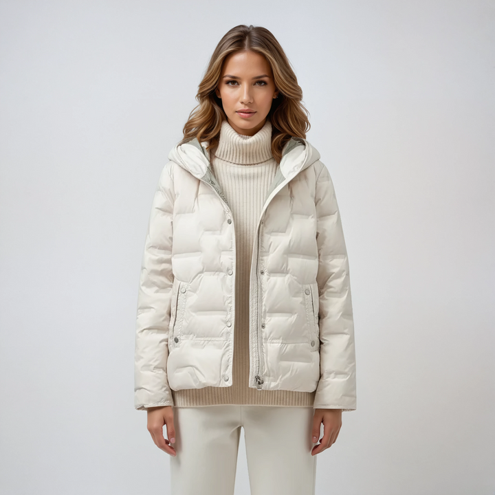 Quilted Winter Jacket | With Hood and Zip