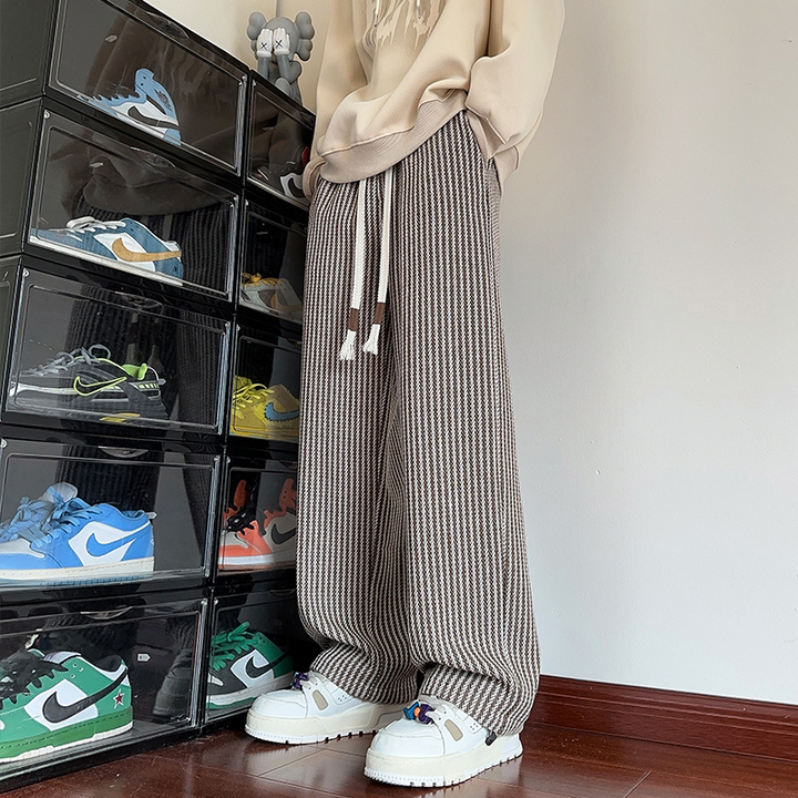 LESLEY - STRIPED LINEN PANTS