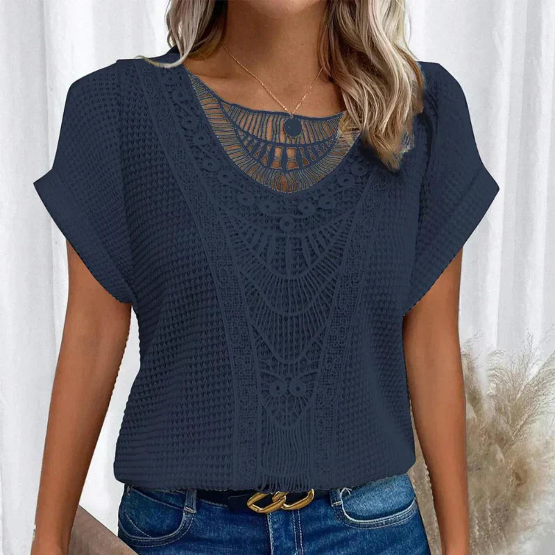 AURA -DELICATE TEXTURED BLOUSE