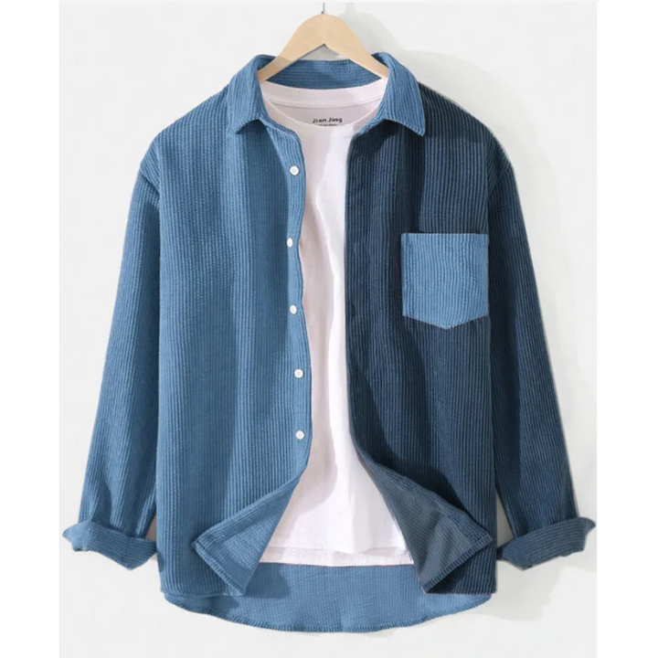 FITZGERALD - MIXED CORDUROY BUTTON-UP SHIRT