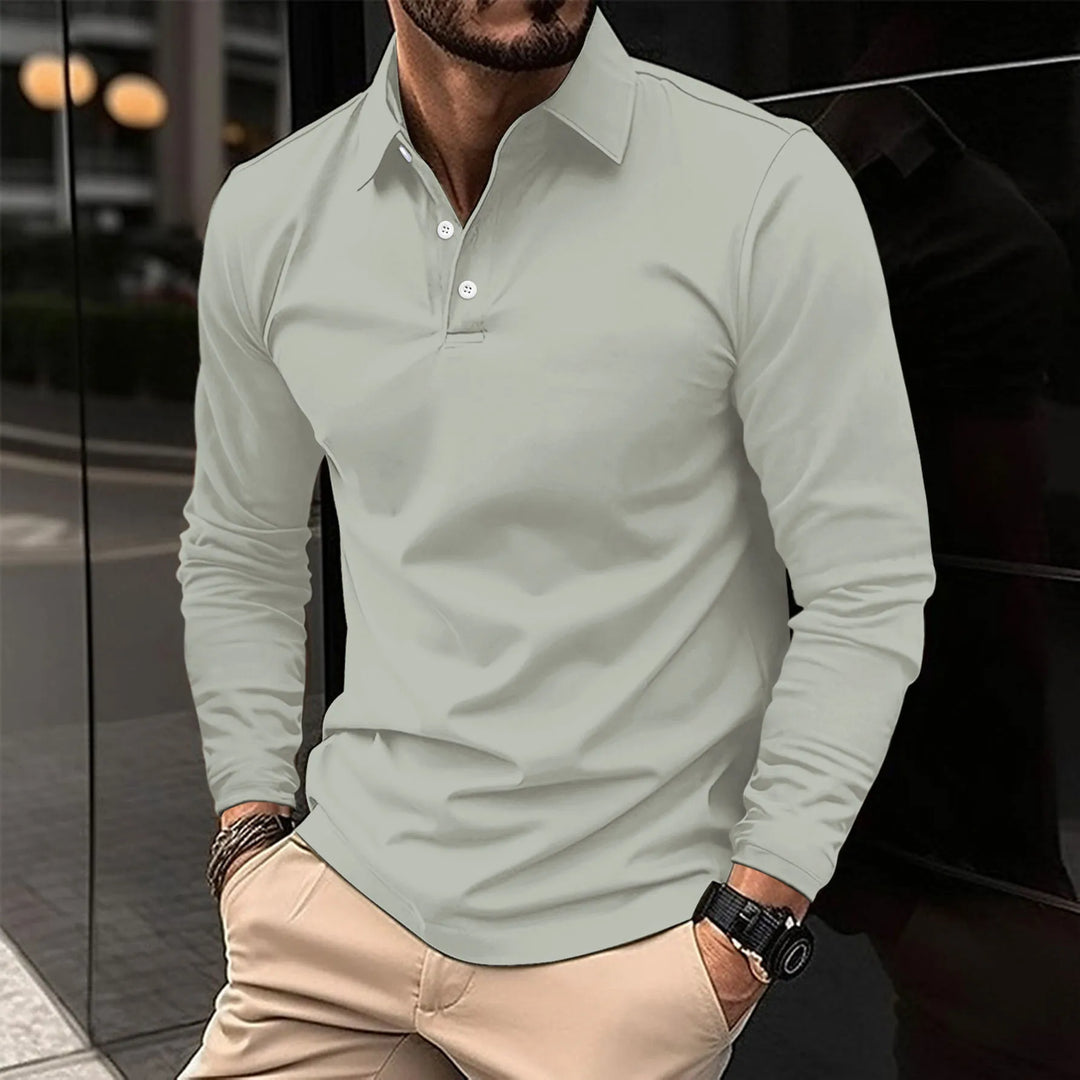 DOUG - RELAXED LONG-SLEEVE POLO