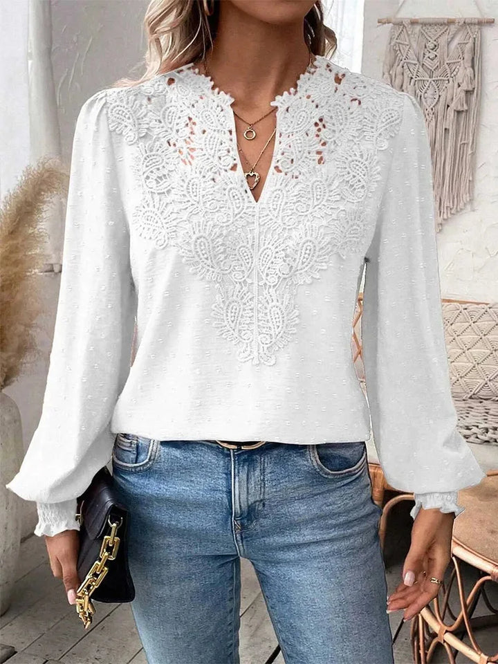 GIANNA - ELEGANT LACE BLOUSE