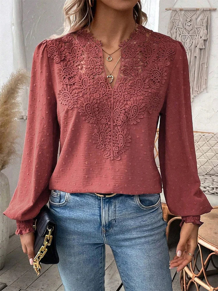 GIANNA - ELEGANT LACE BLOUSE