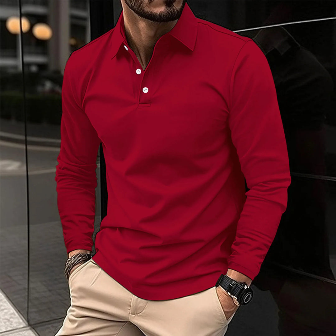 DOUG - RELAXED LONG-SLEEVE POLO