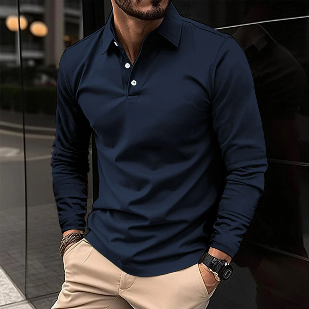 DOUG - RELAXED LONG-SLEEVE POLO