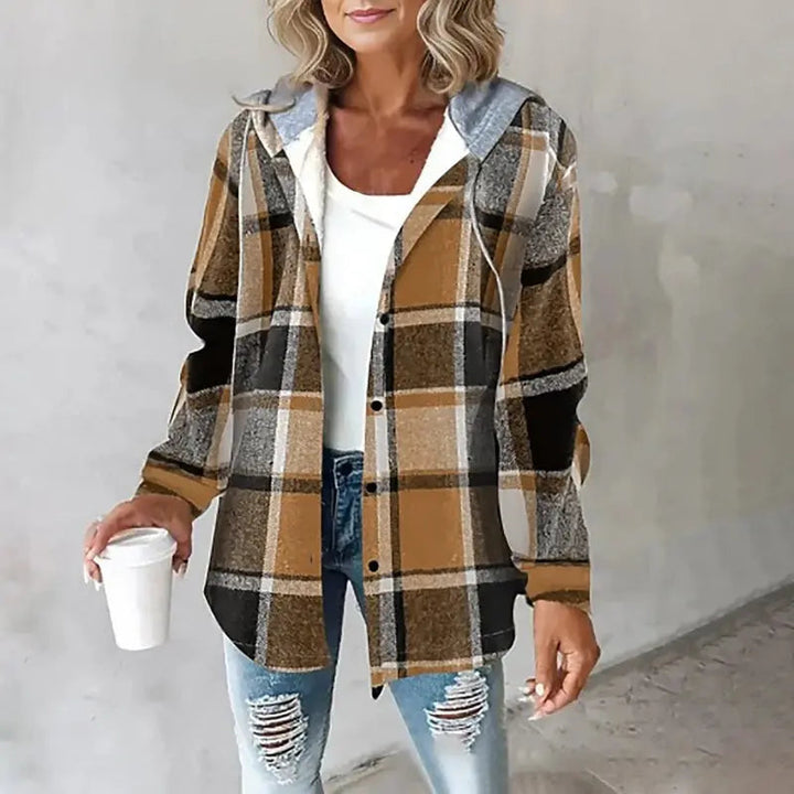 Emma | Checked Hooded Jacket