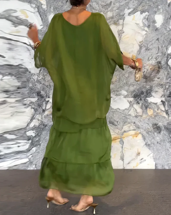 Carolina™ - Elegant Tummy Covering Maxi Dress