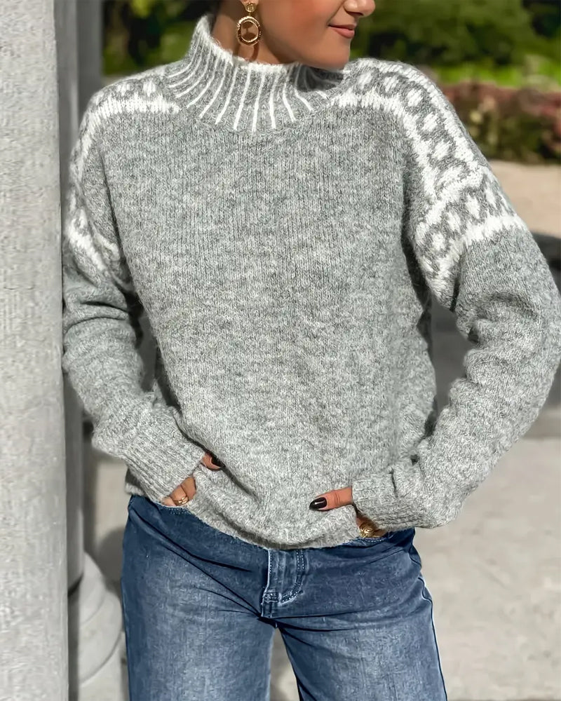 LOUVELLE - SOFT AND COMFORTABLE KNIT SWEATER