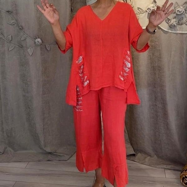 AALIYAH - BALI STYLE LINEN OUTFIT SET