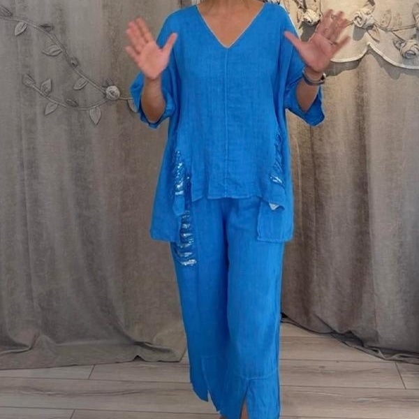 AALIYAH - BALI STYLE LINEN OUTFIT SET