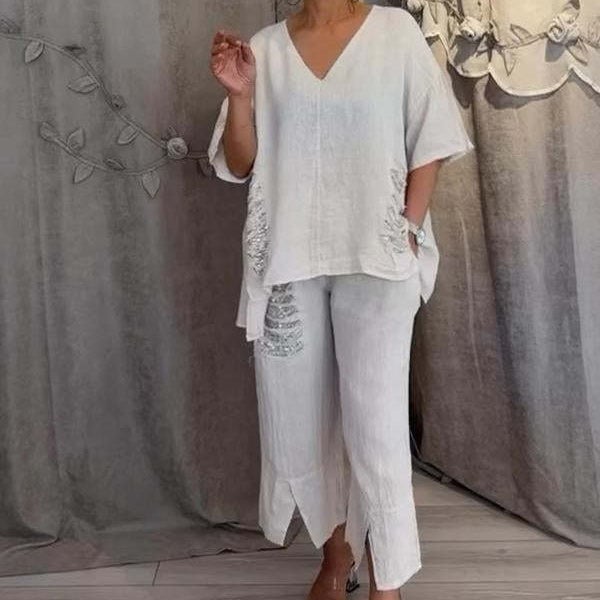 AALIYAH - BALI STYLE LINEN OUTFIT SET