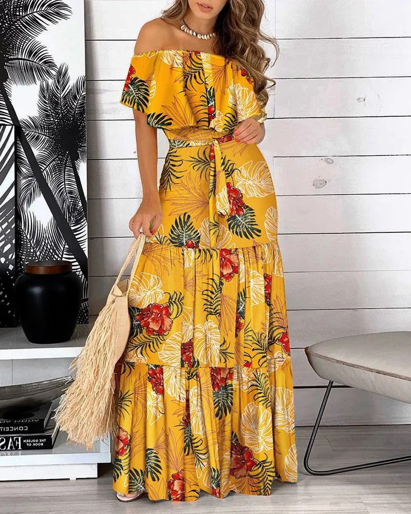 Liana - Printed Long Fashionable Dress