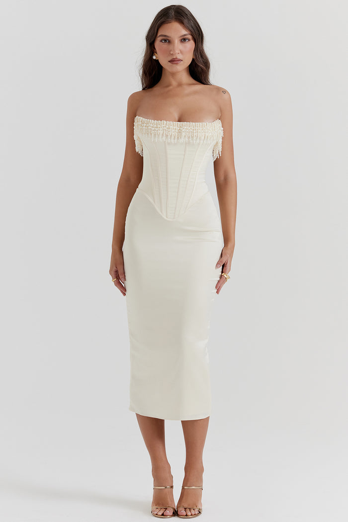 HALEY - CORSET MIDI DRESS