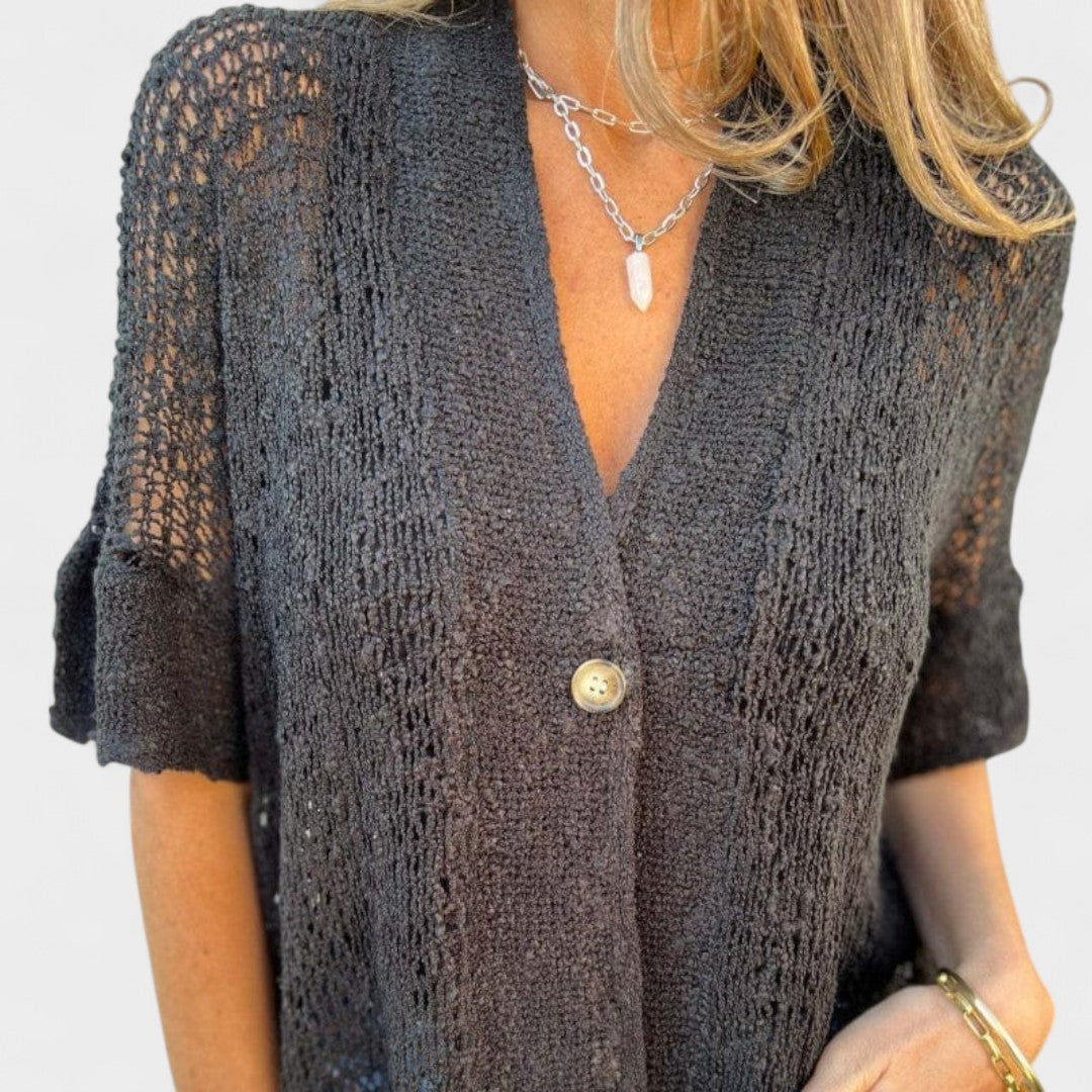JOLIE - LAID-BACK STITCH CARDIGAN