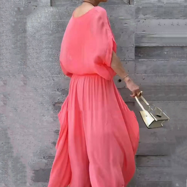 BERNADETTE - CASUAL CHIFFON SET WITH FLOWY PANTS