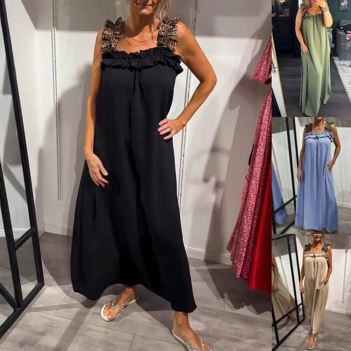 FELISA - SLEEVELESS MAXI WITH POCKETS