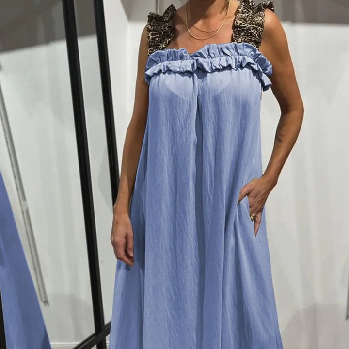 FELISA - SLEEVELESS MAXI WITH POCKETS