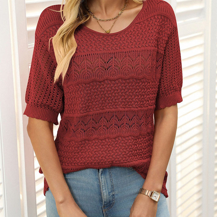 MARICEL – VINTAGE LACE KNIT TOP
