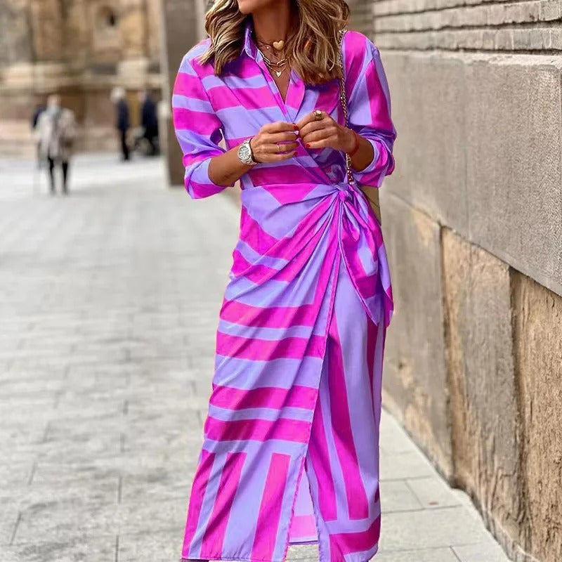 VIA - HIGH QUALITY PRINTED MAXI DRESS