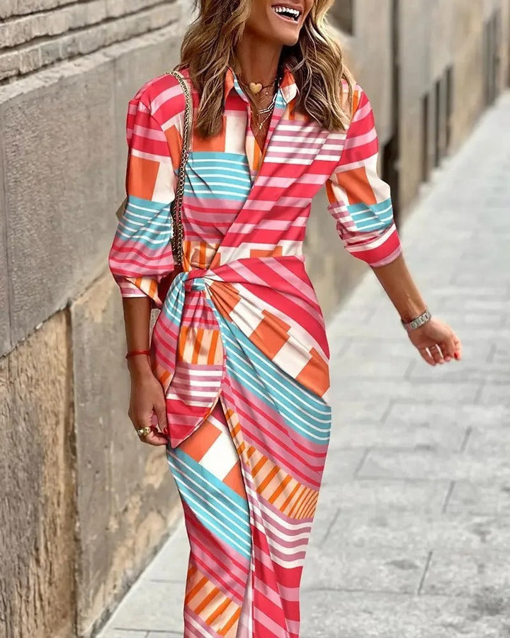 VIA - HIGH QUALITY PRINTED MAXI DRESS