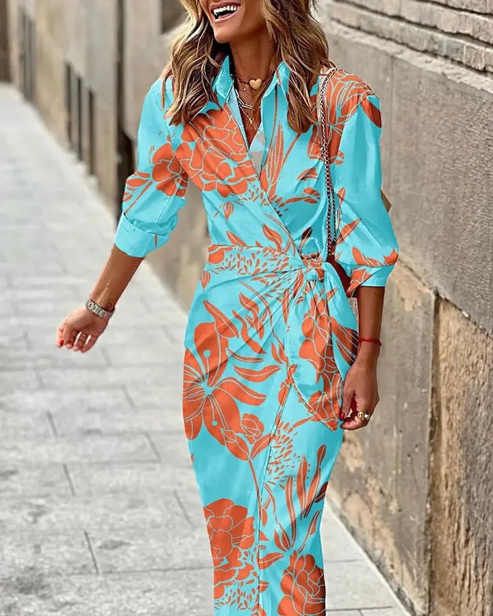VIA - HIGH QUALITY PRINTED MAXI DRESS